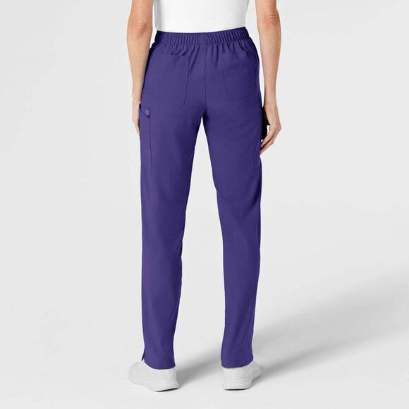Wonderwink Size Medium Modern Fit Flat Front Cargo Scrub Pants Purple Grape 5155 - Picture 2 of 8